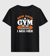 Gym For Me Unisex Half Sleeve T-Shirt